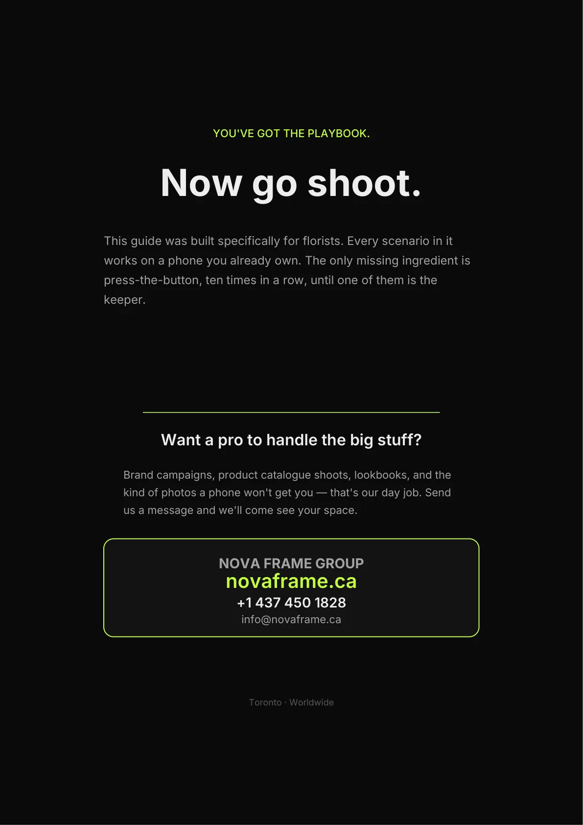Florist photo guide — page 30 of 30
