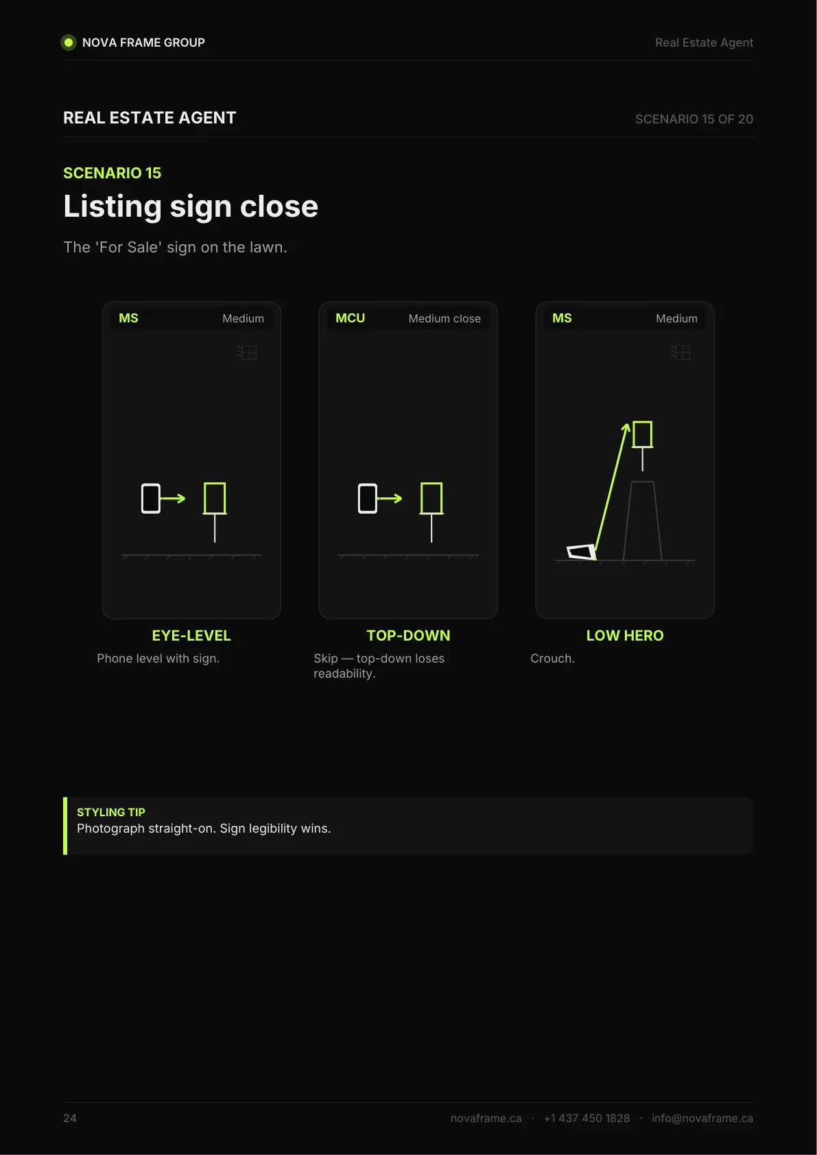 Real Estate Agent photo guide — page 24 of 30