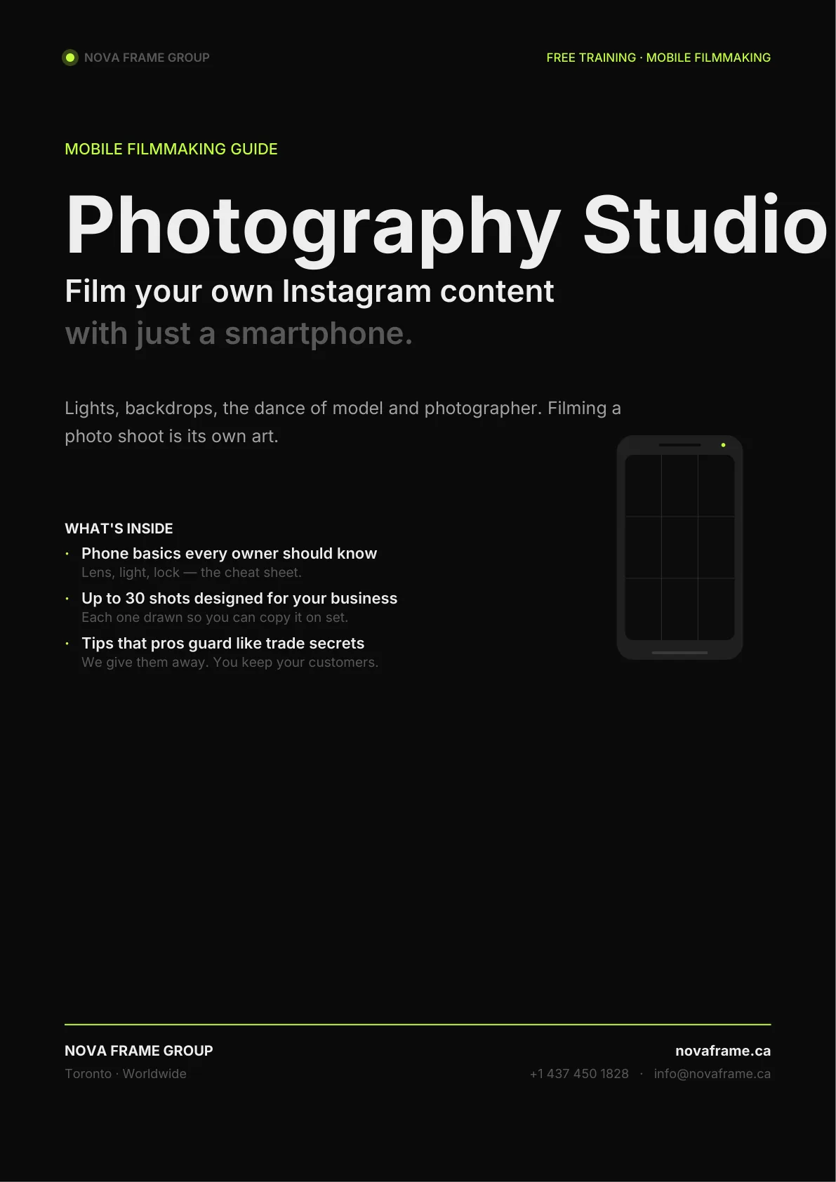 Photography Studio guide — page 1 of 21