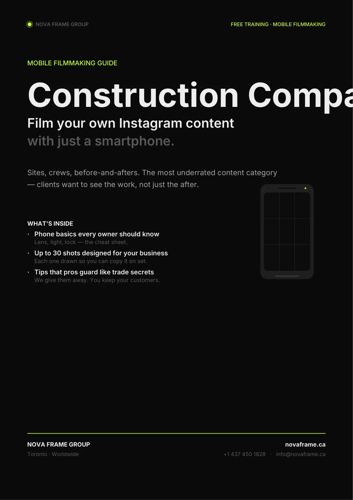 Construction Company guide — page 1 of 21