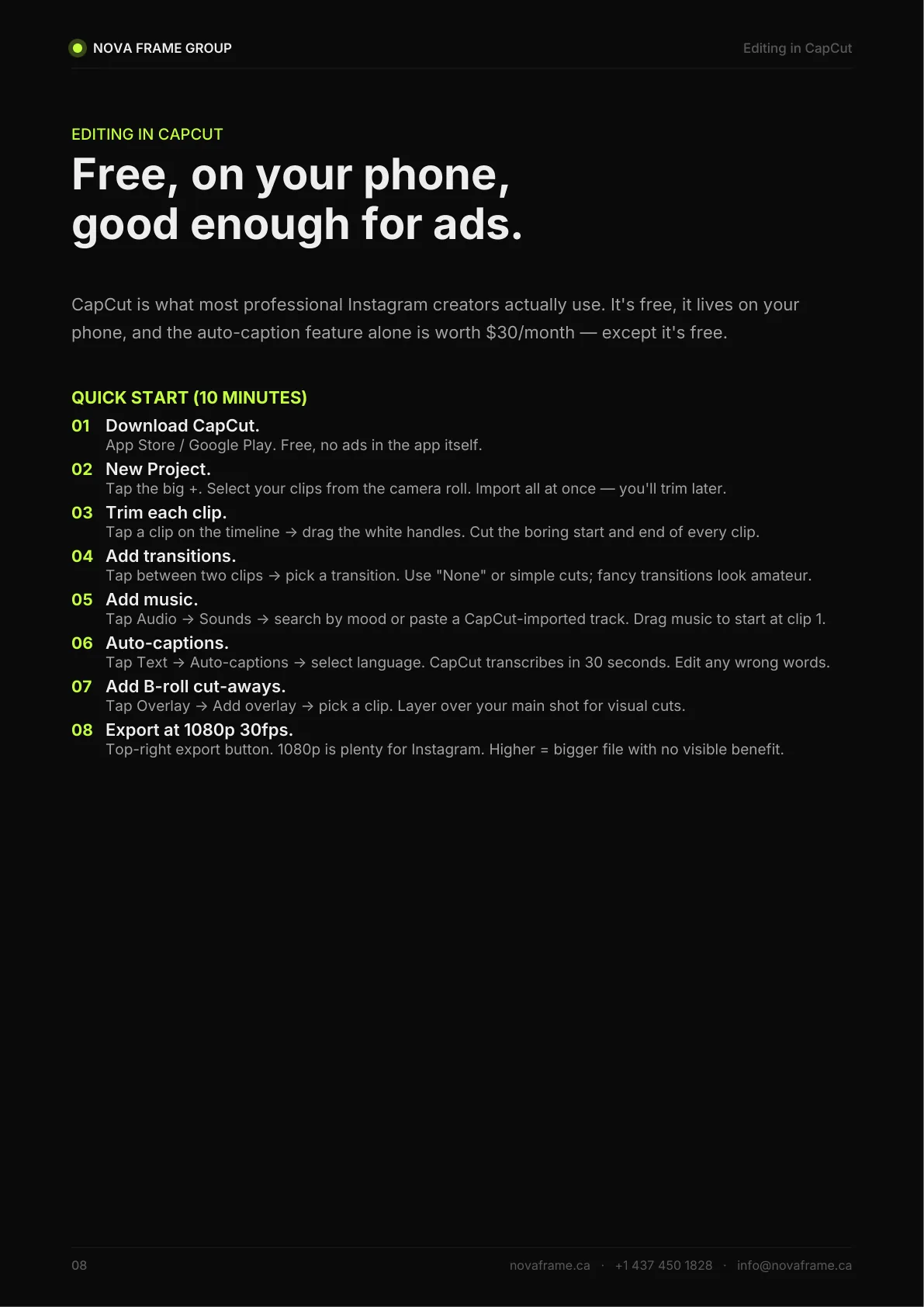 Dance Studio guide — page 8 of 21