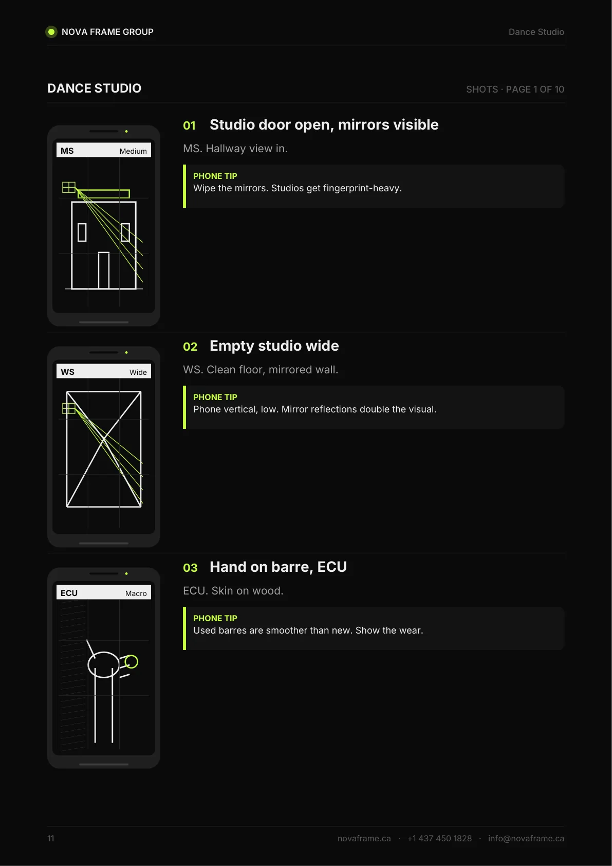 Dance Studio guide — page 11 of 21