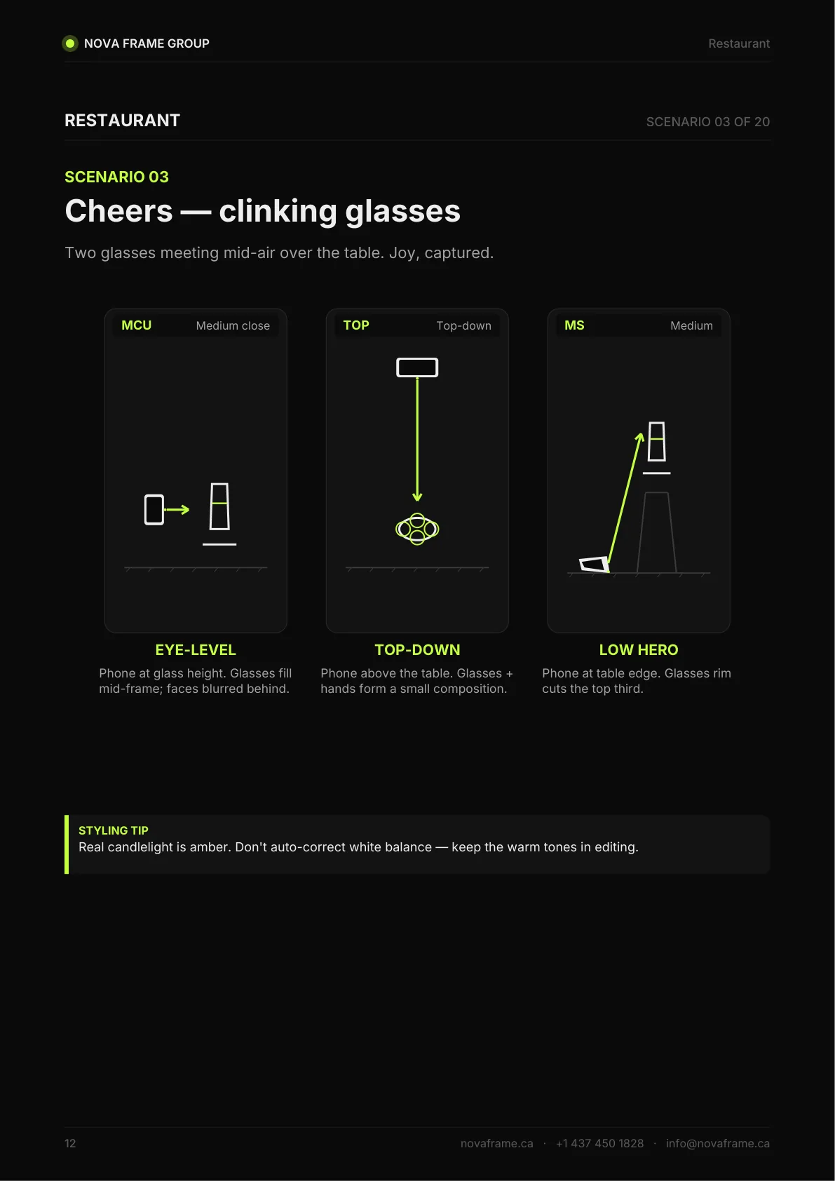 Restaurant photo guide — page 12 of 30