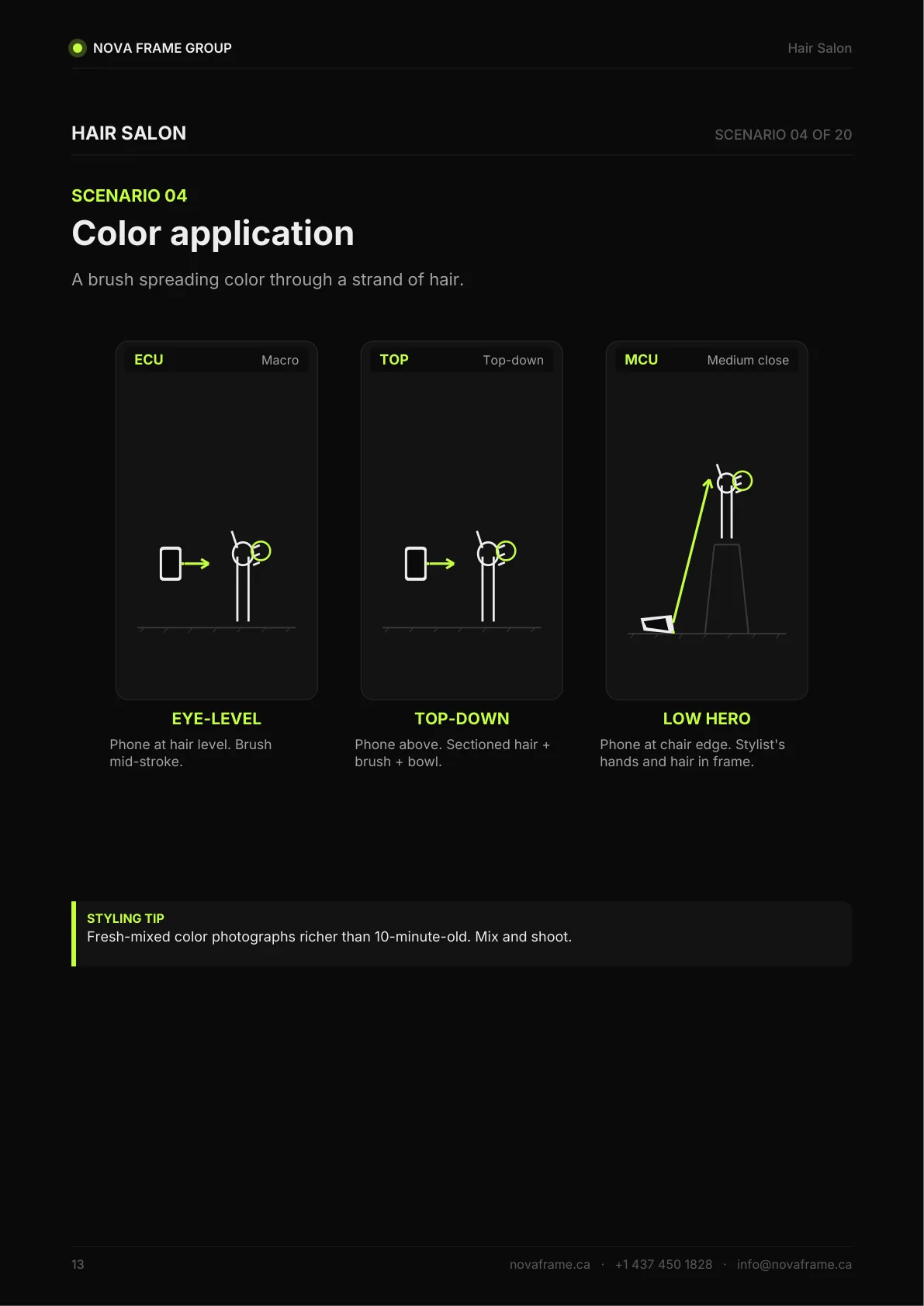 Hair Salon photo guide — page 13 of 30