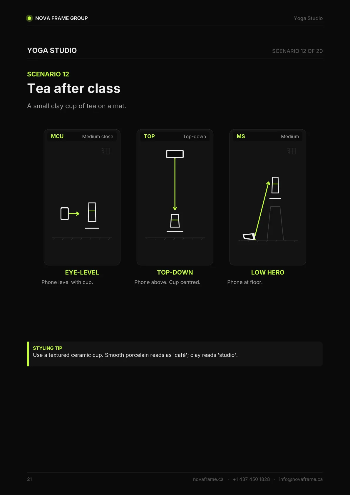 Yoga Studio photo guide — page 21 of 30