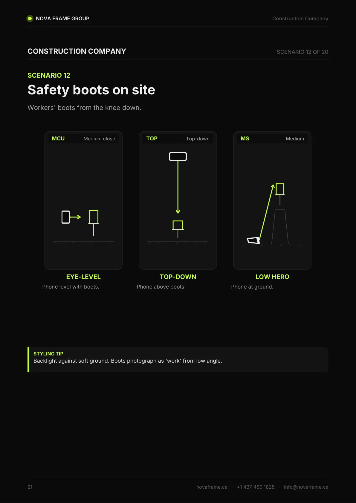 Construction Company photo guide — page 21 of 30