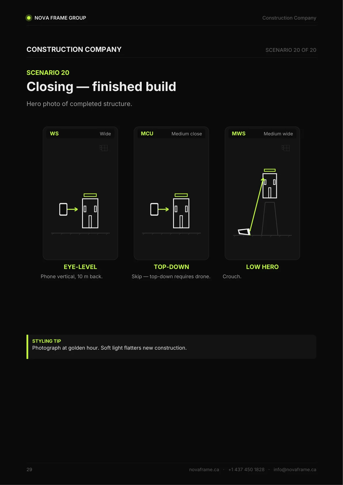 Construction Company photo guide — page 29 of 30