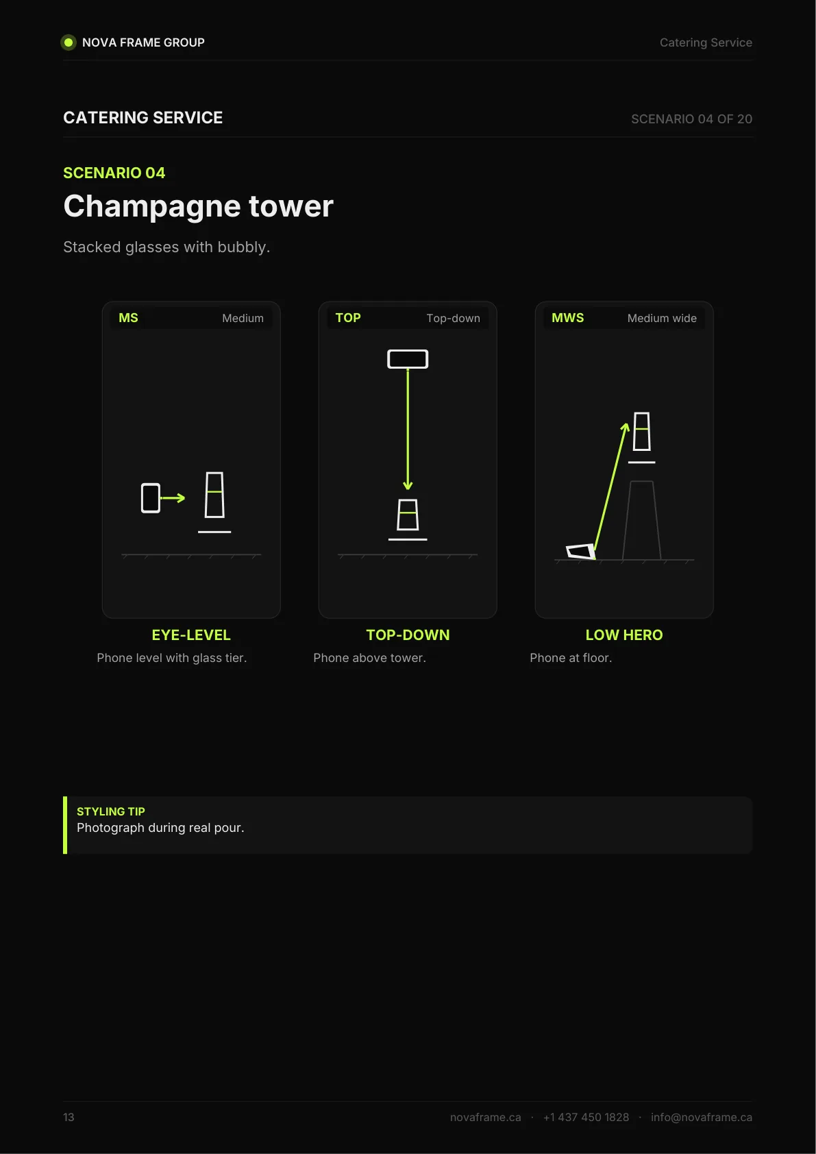 Catering Service photo guide — page 13 of 30