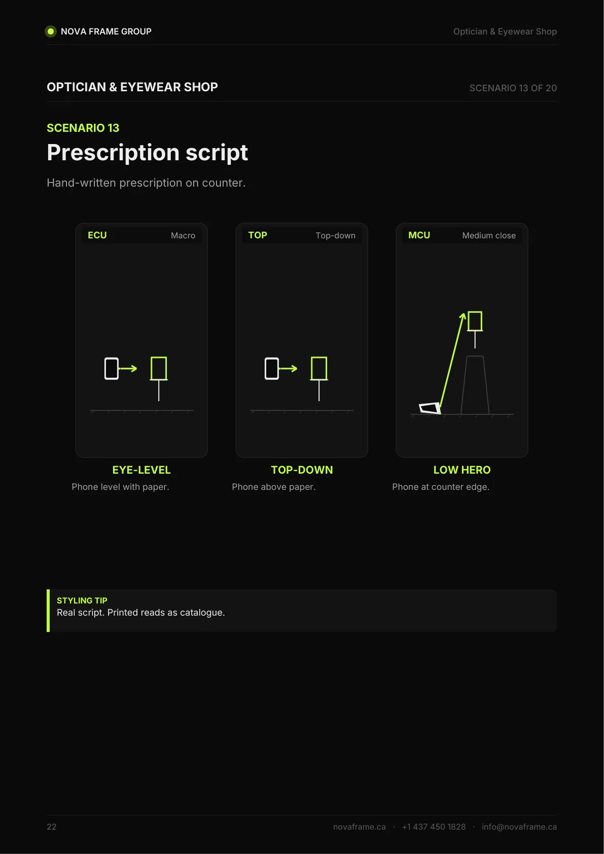 Optician & Eyewear Shop photo guide — page 22 of 30