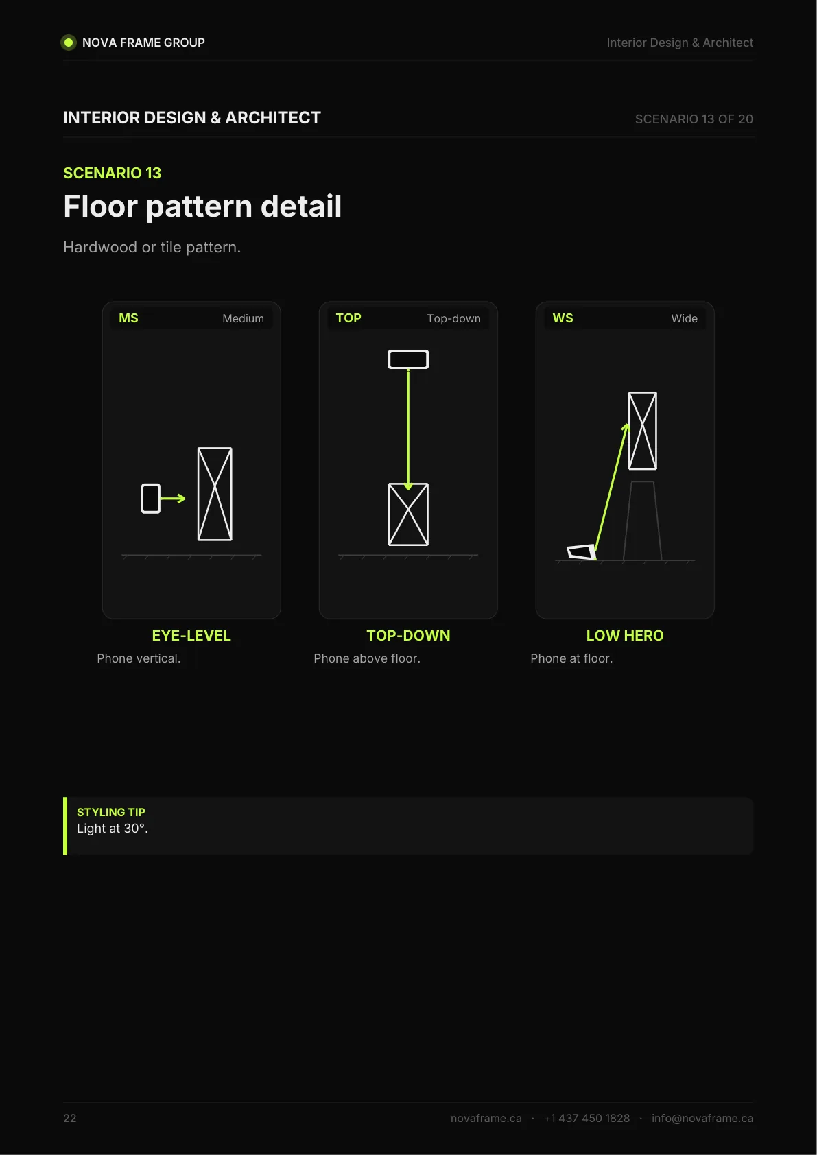 Interior Design & Architect photo guide — page 22 of 30
